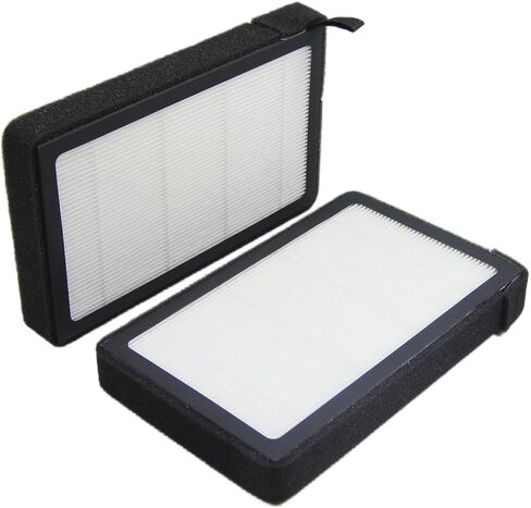 2 قطعة Highfil 1107681-00-A فلتر هواء المقصورة HEPA مع المنشط. متوافق مع تسلا موديل 3 2017-2023، تسلا موديل Y 2020-2023 يستبدل: 1107681-00-A، 110768100B، 110768100C in Kuwait