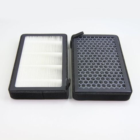 2 قطعة Highfil 1107681-00-A فلتر هواء المقصورة HEPA مع المنشط. متوافق مع تسلا موديل 3 2017-2023، تسلا موديل Y 2020-2023 يستبدل: 1107681-00-A، 110768100B، 110768100C in Kuwait