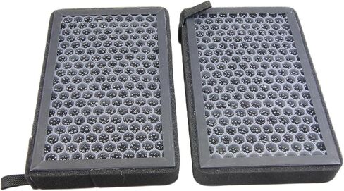 2 قطعة Highfil 1107681-00-A فلتر هواء المقصورة HEPA مع المنشط. متوافق مع تسلا موديل 3 2017-2023، تسلا موديل Y 2020-2023 يستبدل: 1107681-00-A، 110768100B، 110768100C in Kuwait