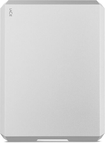 LaCie Mobile Drive, 2 TB , External Hard Drive HDD – Moon Silver, USB-C USB 3.0, With Rescue Services (STHG2000400) in Saudi Arabia