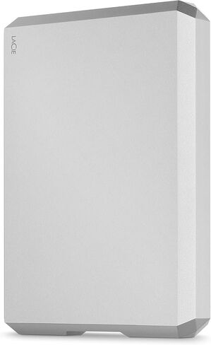 LaCie Mobile Drive, 2 TB , External Hard Drive HDD – Moon Silver, USB-C USB 3.0, With Rescue Services (STHG2000400) in Saudi Arabia