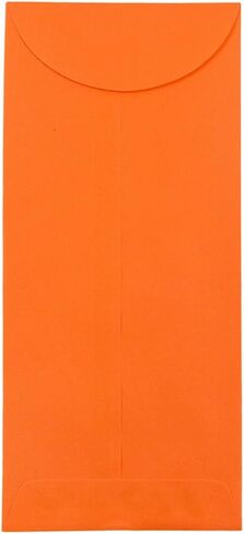 JAM PAPER #10 مغلفات ملونة للأعمال السياسية - 4 1/8 × 9 1/2 - برتقالي معاد تدويره - 50/عبوة in Saudi Arabia