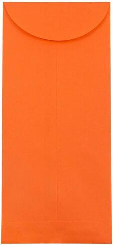 JAM PAPER #10 مغلفات ملونة للأعمال السياسية - 4 1/8 × 9 1/2 - برتقالي معاد تدويره - 50/عبوة in Saudi Arabia