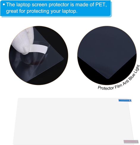 MECCANIXITY Clear Laptop Screen Protector Film Anti Blue Light Anti-scratch 383mm x 215mm for Laptop 17.6 Inch 16:9 in Saudi Arabia