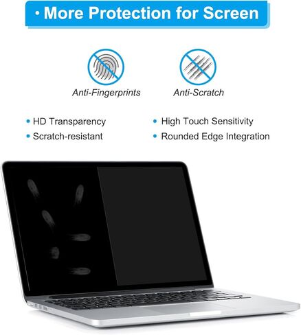 MECCANIXITY Clear Laptop Screen Protector Film Anti Blue Light Anti-scratch 383mm x 215mm for Laptop 17.6 Inch 16:9 in Saudi Arabia
