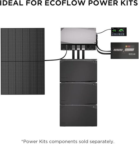 EF ECOFLOW 2PCS 100W 12V Solar Panels, High Efficiency Monocrystalline PV Modules, IP68 Waterproofing, Ideal for RV& Marine Rooftop, Farm Battery, Power Kits & Ecosystem in Saudi Arabia