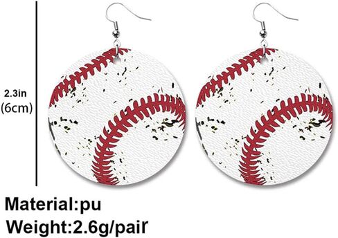 Sports Game Ball Football Basketball Wooden Leopard Print Tassel Drop Earrings for Women Holiday Round Baseball Soccer Volleyball Dangle Earrings Fans Players Jewelry in Saudi Arabia