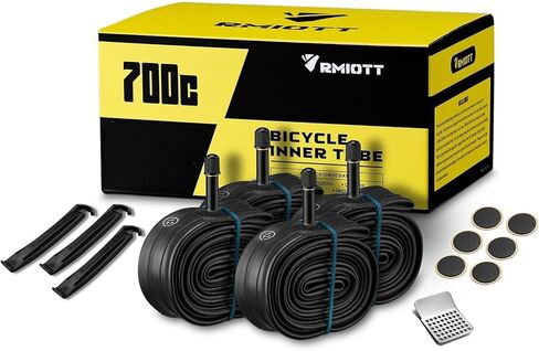 4 Pack Road Bike Tubes 700 x 23c 24c 25c 28c 30c 32c 35c 37c 38c 40c 42c 43c, 700c Bike Tire Tube (Presta/Schrader Valve) in Kuwait