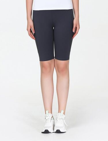 Women’s Athletic Shorts with Pockets High Waisted Workout Shorts Women Gym Tummy Control Bike Yoga Running Shorts in Saudi Arabia