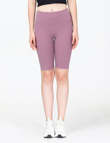 Women’s Athletic Shorts with Pockets High Waisted Workout Shorts Women Gym Tummy Control Bike Yoga Running Shorts in Saudi Arabia