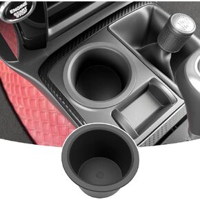 حامل كأس الترقية لعام 2014-2024 تويوتا 4Runner Center Custer Custer Coaster Liner يحل محل MAT لـ 4 ملحقات داخلية للسيارات الدفع الرباعية الأسود (Center Console الخلفية ، 1pcs)