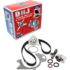 DNJ TBK1145WP Timing Belt Kit with Water Pump for 1993-1994 Chrysler, Dodge, Eagle Concorde, Intrepid, LHS 3.5L V6 24V SOHC 3497cc