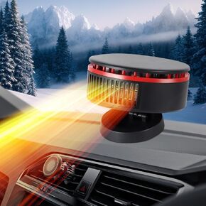 مروحة سخان السيارة 12V ، سخان السيارات السريعة المحمولة ، سخان السيارات ، سداف الزجاج الأمامي ، سداف الزجاج الأمامي للسيجارة (Red & Black) (Red & Black)