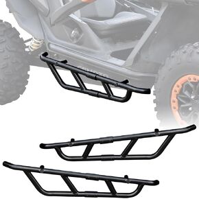 SAUTVS Nerf Bars Rock Sliders Side Bumper for CFMOTO ZForce 950 HO EX Sport 2020-2024 Accessories, Combined Heavy Duty Steel Tree Kickers Side Steps Low Profile Protector, Replace 5BY#-801300-1000