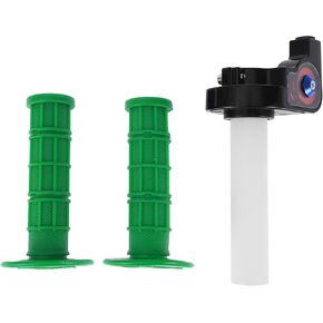 7/8" 22mm 15/16" 24mm Motorcycle Hand Grips Cover Kit Non Slip Rubber Handlebar Cover for Motorcycle Scooter Bicycle ATV Deep Green 1 Set