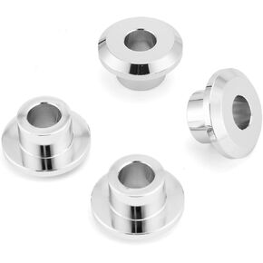 Wsays CNC Handlebar Riser Bushings Solid Billet Aluminum Compatible with Harley Touring Street Electra Road Glide Road King 1983-2024 Fit Softail 2018-2024