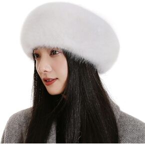 Women's Faux Fur Headband with Stretch Earwarmer, Winter ski Headband in Kuwait