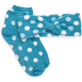 MUK LUKS Women's Aloe Infused Sock and Headband Set