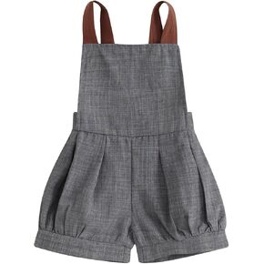 Emmababy Toddler Girl Striped Suspender Shorts Rainbow Romper Baby Floral Short Overalls Polka Dot Print Backless Jumpsuit