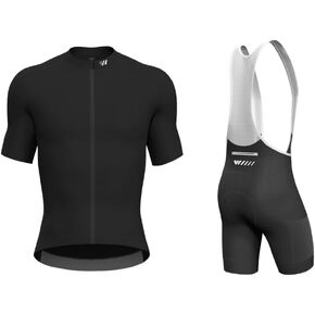 Cycling Jersey Men Short Sleeve+Cycling Bib Shorts Men Cycling Shorts with Shoulder Straps Size 2XL