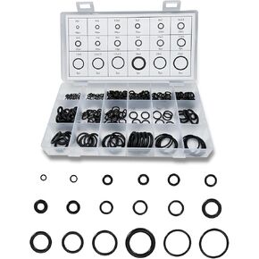 300PCS O-Ring Assortment Kit Set, Premium Rubber Gasket AC System Seal Kits, Universal Gasket Washer for Car, Professional Plumbing, Faucet, Mechanic, Repairs, Gas Connections