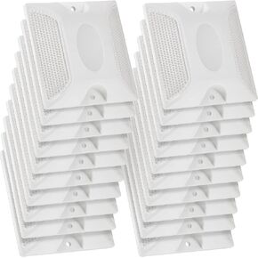 Dunzy 30 Pcs Road Reflectors 4 by 4 Inch Street Pavement & Asphalt Stud Markers Reflective Driveway Markers Driveway Reflectors Stud Markers for Sidewalks Pedestrian Crossings Freeways (White)
