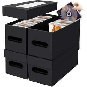 يعقد صناديق تخزين الأقراص المضغوطة Aobople ، 3 حزمة 2 مقصورة تخزين CD ، حامل CD Cas مع غطاء نافذة PVC شفاف ، 60 CD في حالات جوهرة كاملة ، 120 CD في الحالات النحيفة ، و 330 أقراص في أكمام الأقراص المضغوطة
