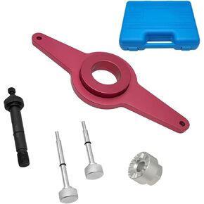 ZKTOOL Vibration Damper Assembly Tool Compatible with VW Skoda AUDI 1.8L 2.0L TFSI/TSI VAG engine,Vibration Damper Holding Tool, Crankshaft Pulley Removal Shock Absorber, T10531.