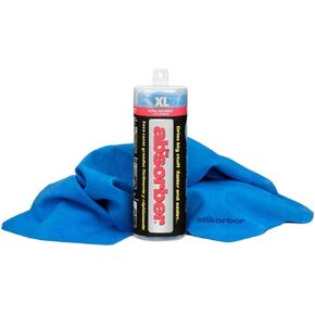 The Absorber XL Synthetic Premium Drying Chamois Cloth for Car: Super Absorbent, Scratch-Free and Washable | 29-Inch x 18-Inch, Blue| Discontinued| Replacement PN: 34944