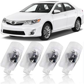 جهاز عرض شعار ضوء باب السيارة متوافق مع LS es هو LX RX GS GX RC UX ، 4pcs LED Puddle Light Lighted Super Bright Shadow Light