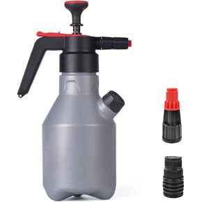 2L Car Wash Pump Foam Sprayer, 0.5 Gallon Hand Pump Sprayer, Car Wash Foam Gun, Pressure Water Soap Spray Bottle, Suitable for Car Beauty, Wheel Washing, Flower Watering, Sanitation and Cleaning