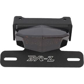 Tail Tidy Kit لـ DRZ400 DRZ400S DRZ400SM DRZ400E 2000-2024 2025 حامل لوحة ترخيص دراجة نارية مع ضوء ذيل LED متكامل ، إشارات الفرامل والدوران (الدخان)