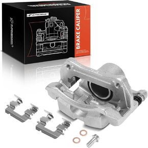 A -Premium Disc -Disc -aliper Assembly مع قوس متوافق مع KIA Model - Soul 2019 2020 2021 2022 2023 ، 2.0L ، جانب الراكب الأيمن الأمامي