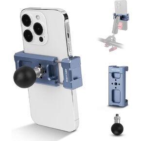 Motorcycle Phone Mount Easy to Use Compatible with Double Socket Arm and Scooter ATV Bike Phone Holder,JC002