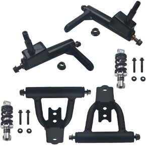KT196 Steering Knuckle Kit with Front Shock Absorbers & Swing Arms fit for Coleman KT196, CK196-T, for Hisun HS200GK 196cc 6.5HP Go-Karts