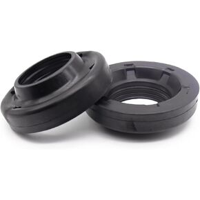 Rear Coil Spring Insulators, Rear Upper Coil Spring Isolators Compatible with 2007-2018 Jeep Wrangler JK JKU, Rubber Insulators, Stock Height, 2 Pcs