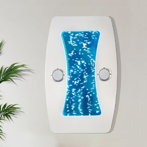 الجدار الفقاعي الحسي في Bluetooth-لوحة مياه منحنية مثبتة على الحائط مع مكبرات صوت مدمجة وإضاءة مزاجية ، ومصباح داخلي للحائط الفقاعي للغرف الحسية والمنازل والمدرسة