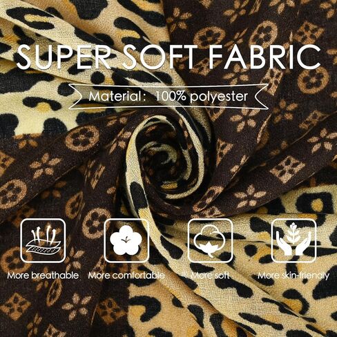 Scarfs for Women Lightweight Floral Printed Scarves Fashion Scarves Sunscreen Shawls in Saudi Arabia