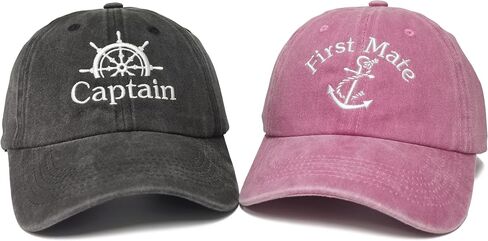 Embroidered Captain & First Mate Hats in Saudi Arabia