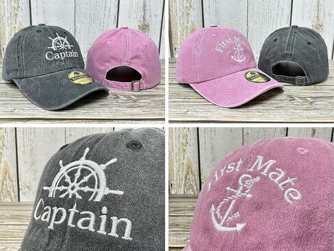 Embroidered Captain & First Mate Hats in Saudi Arabia