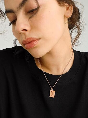 U7 Envelope Necklace, Angel Wings Necklaces Stainless Steel Customized Photo & Text Locket Pendant for Men Women, Personalized Picture Jewelry Multiple Styles: Butterfly/Heart/Love Letter in Kuwait