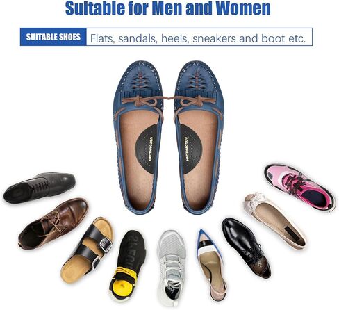 Arch Support Inserts for Flat Feet - Unisex Self - Adhesive Latex Arch Pad for Relieve Pressure and Feet Pain - Arch Support Insoles for Men & Women 3 Pairs (L, Beige) in Kuwait
