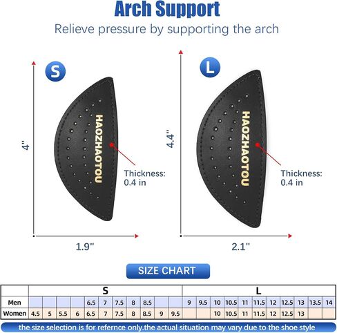 Arch Support Inserts for Flat Feet - Unisex Self - Adhesive Latex Arch Pad for Relieve Pressure and Feet Pain - Arch Support Insoles for Men & Women 3 Pairs (L, Beige) in Kuwait