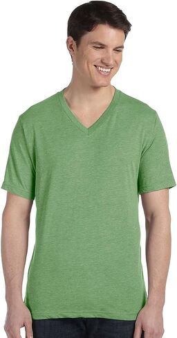 Bella Canvas Triblend Sideseamed V-Neck Fit T-Shirt in Saudi Arabia