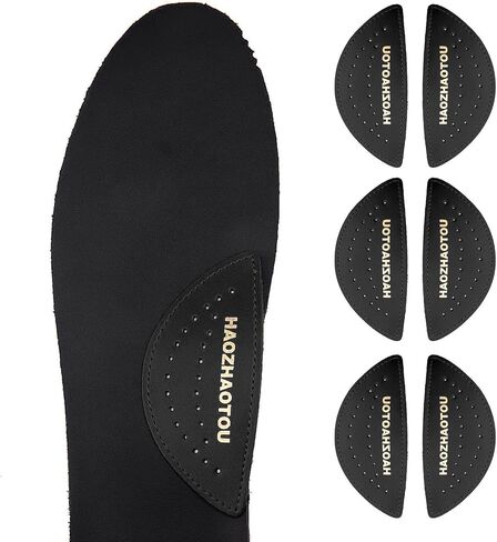 Arch Support Inserts for Flat Feet - Unisex Self - Adhesive Latex Arch Pad for Relieve Pressure and Feet Pain - Arch Support Insoles for Men & Women 3 Pairs (L, Beige) in Kuwait