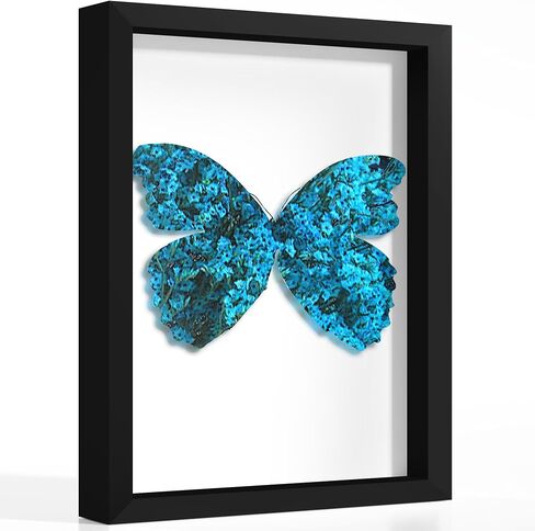 Picrit 8.5x11 Shadow Box Frame, Display Case Box with High Definition Real Glass and Black Back for Memorabilia, Baby Items, Wedding Memories, Crafts, Tickets and Photos, Black in Kuwait