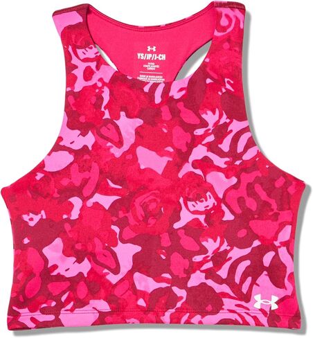 Under Armour Girls' Motion Printed Cropped Tank Top (Big Kid) in Saudi Arabia