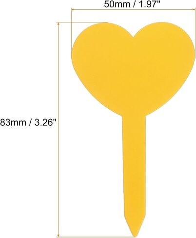 HARFINGTON 100pcs Plastic Plant Labels 3.26" x 1.97" Reusable Waterproof & Sun-Proof Garden Tags for Nursery Potted Herbs Flowers, Red in Saudi Arabia