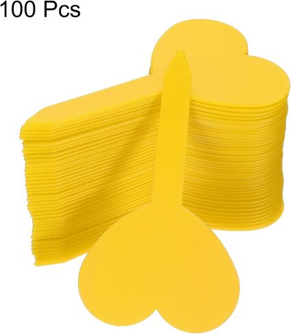 HARFINGTON 100pcs Plastic Plant Labels 3.26" x 1.97" Reusable Waterproof & Sun-Proof Garden Tags for Nursery Potted Herbs Flowers, Red in Saudi Arabia