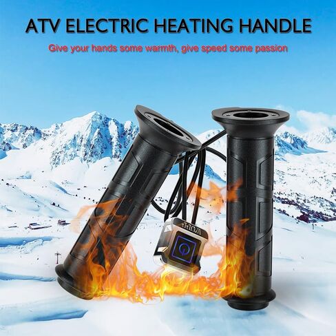 قبضة غلاف دراجة نارية 12V دراجة نارية مسافة ، قبضة مقود عالمي ، 3 إعدادات درجة حرارة ، IP67 مقاومة للماء ، ATV سكوتر دراجة نارية سخان الدفء دافئ مع التبديل والصهر in Kuwait